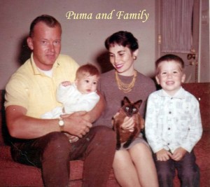 Puma and my family 1962 Pet Honoring